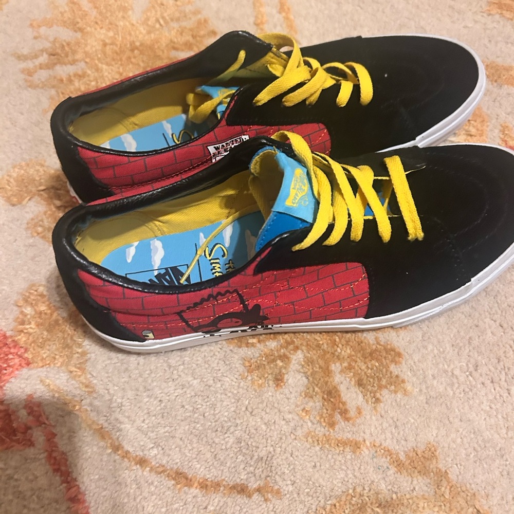Black and Red Vans BART SIMPSON 10.5 men’s